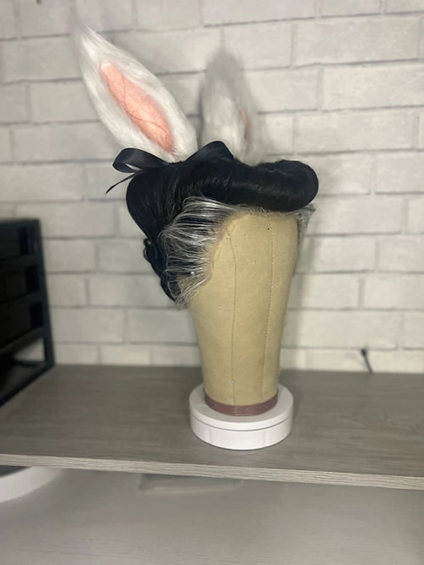 Custom Hairline vintage updo Human Hair