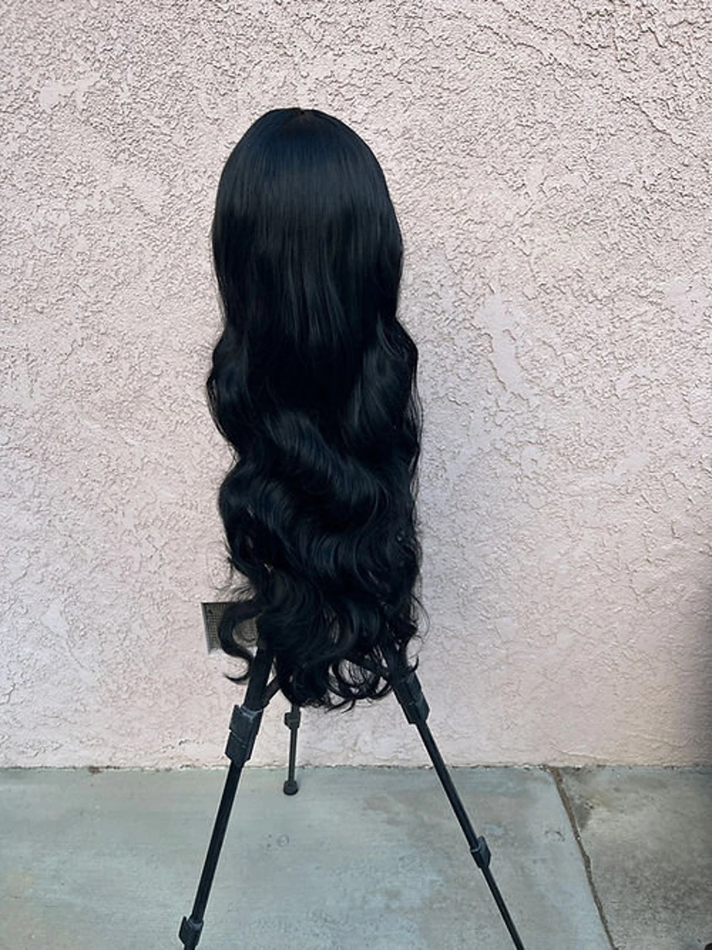 26" black wig Human Hair