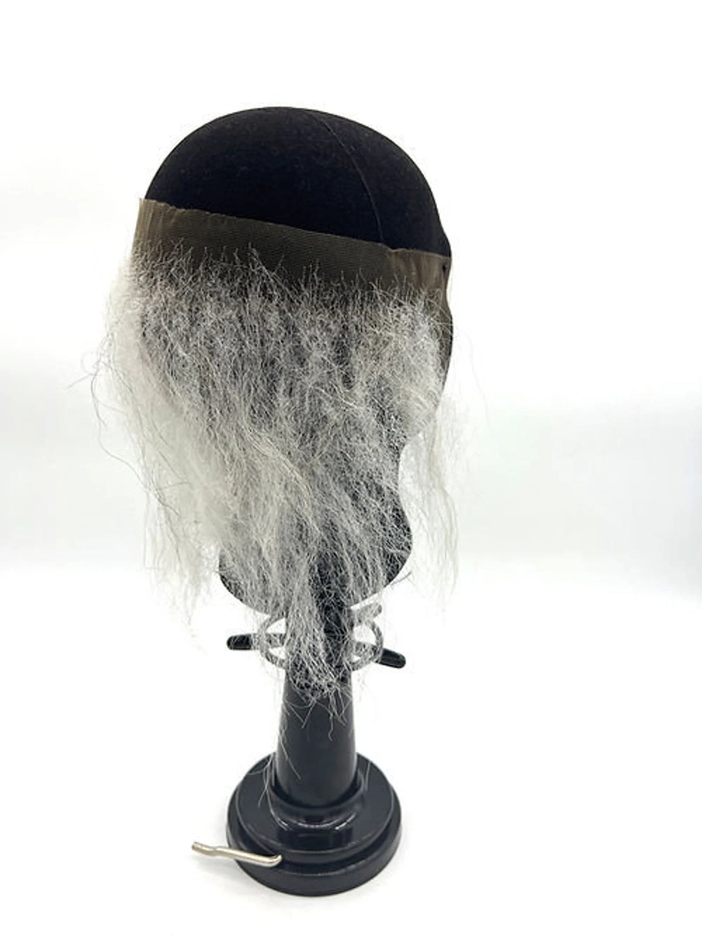 Zombie/deep receding hairline - white, semi-kinky Human Wig