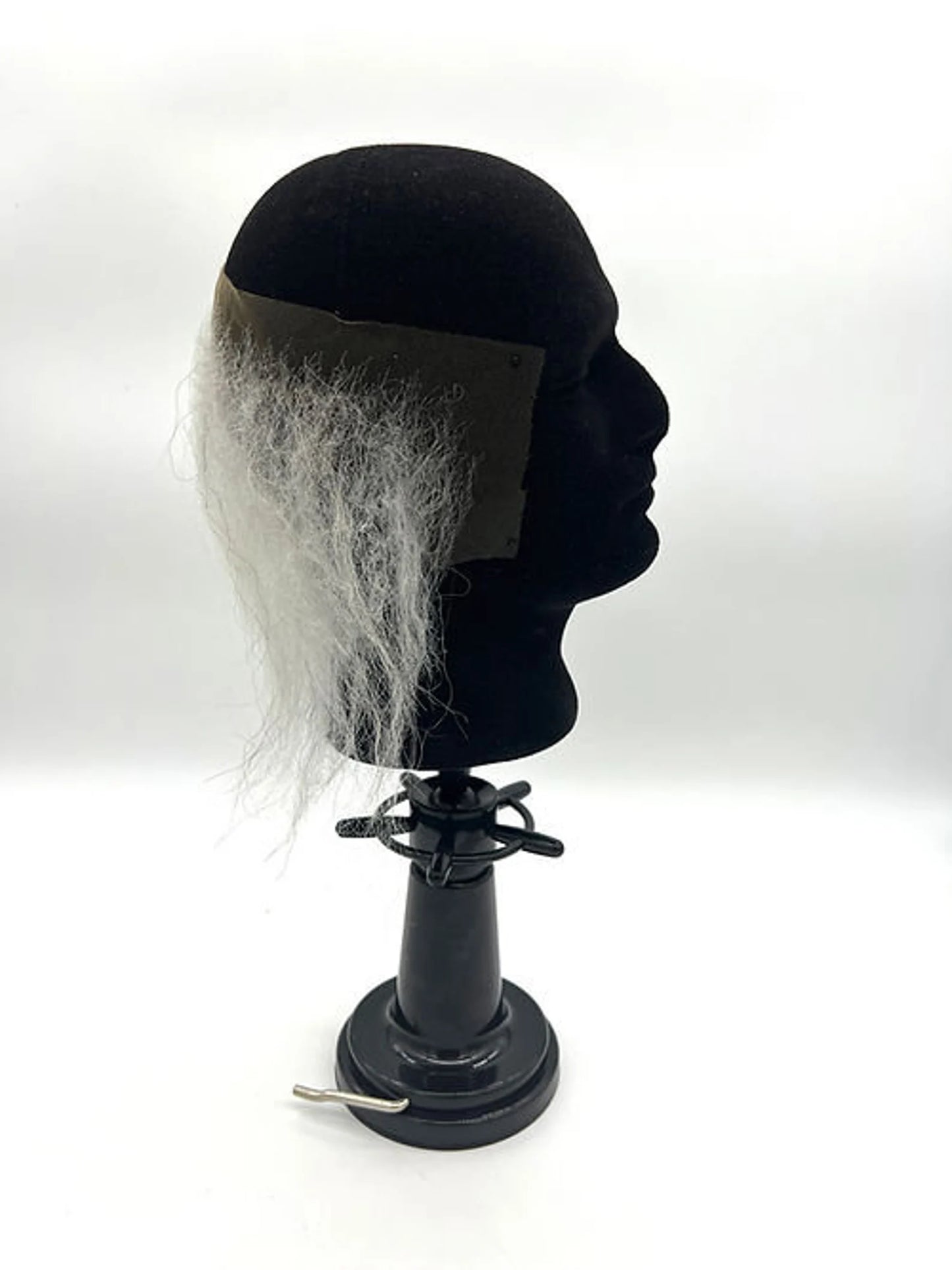 Zombie/deep receding hairline - white, semi-kinky Human Wig
