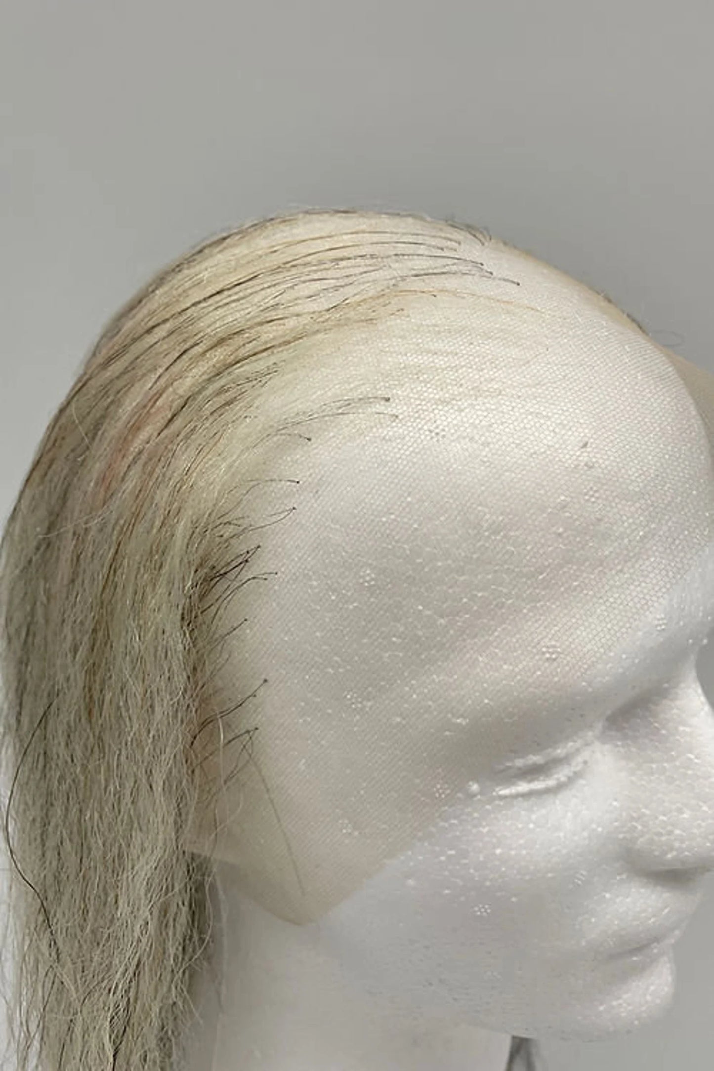 Balding grey Human Hair
