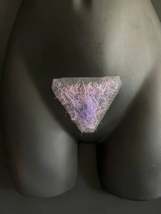 Merkin Purple Triangle Human Hair