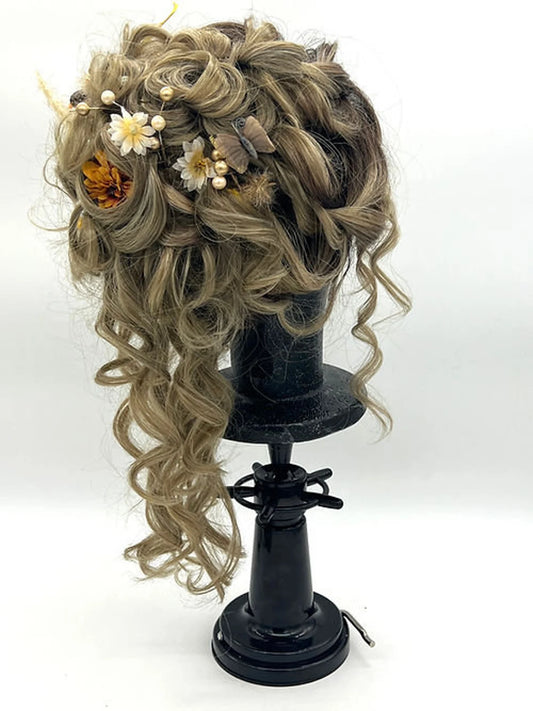 Summer updo Synthetic/Human Hair Blend
