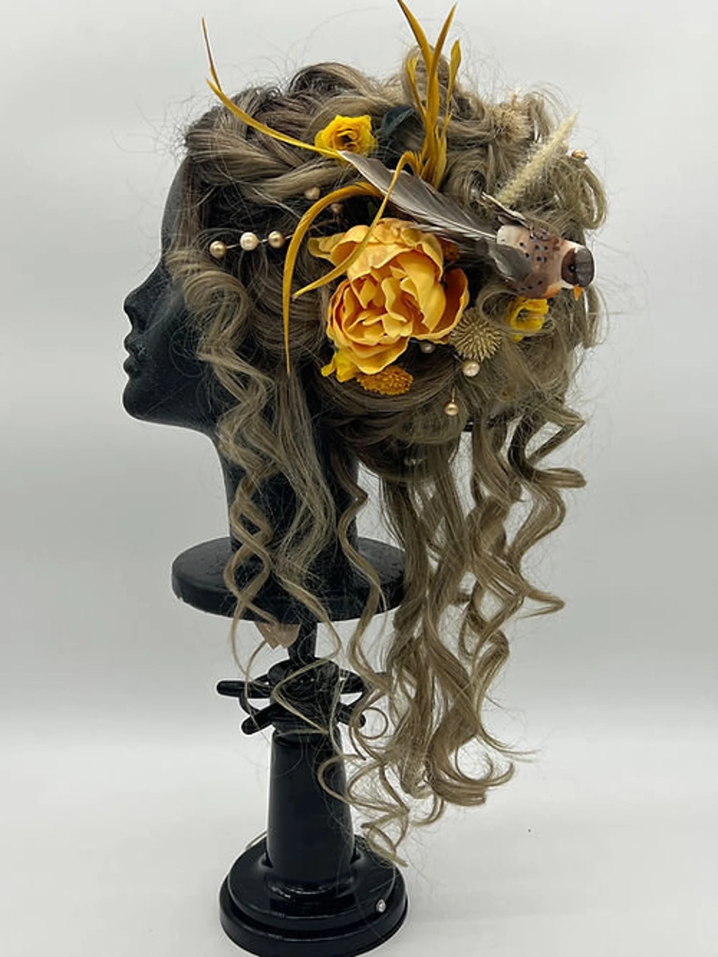 Summer updo Synthetic/Human Hair Blend