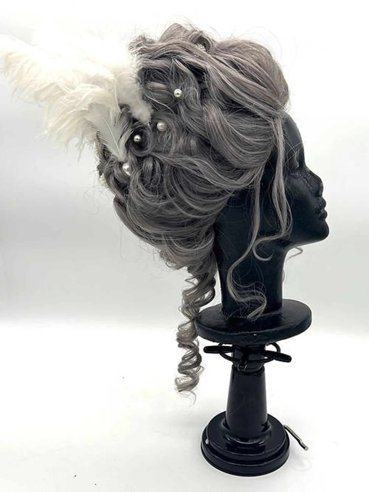Blue grey 18th century Synthetic/Human Hair Blend (Bridgeton)