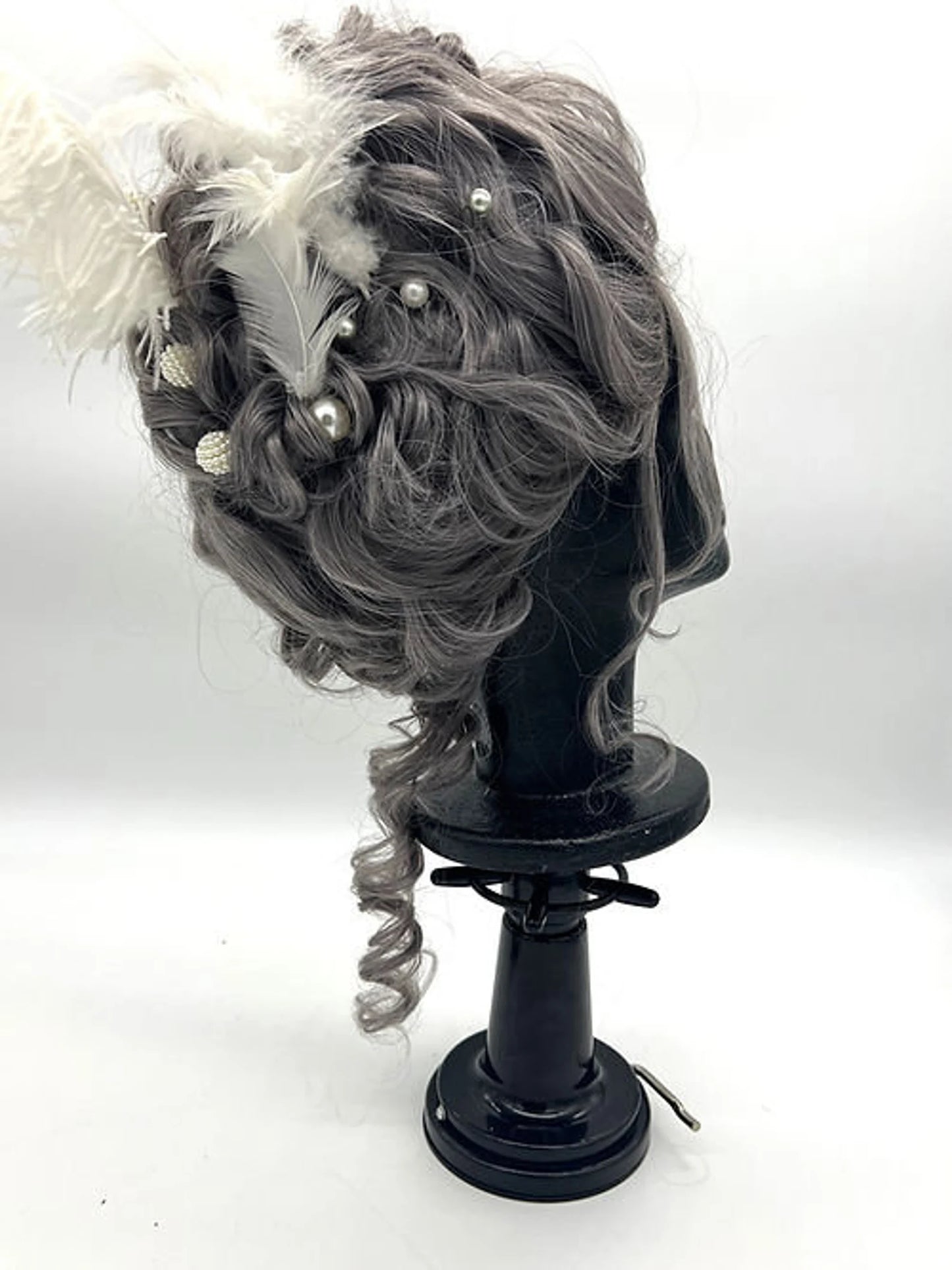 Blue grey 18th century Synthetic/Human Hair Blend (Bridgeton)