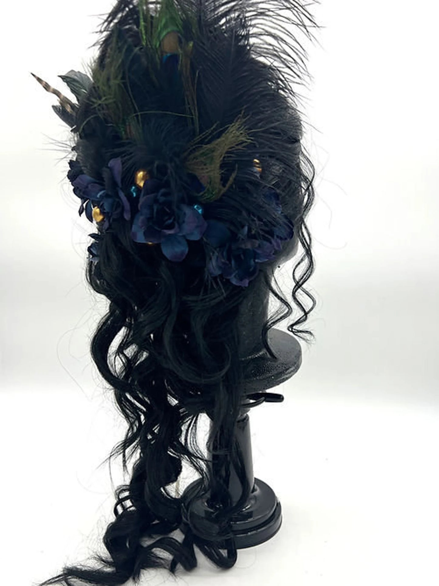 Peacock 18th century wig Synthetic/Human Hair Blend