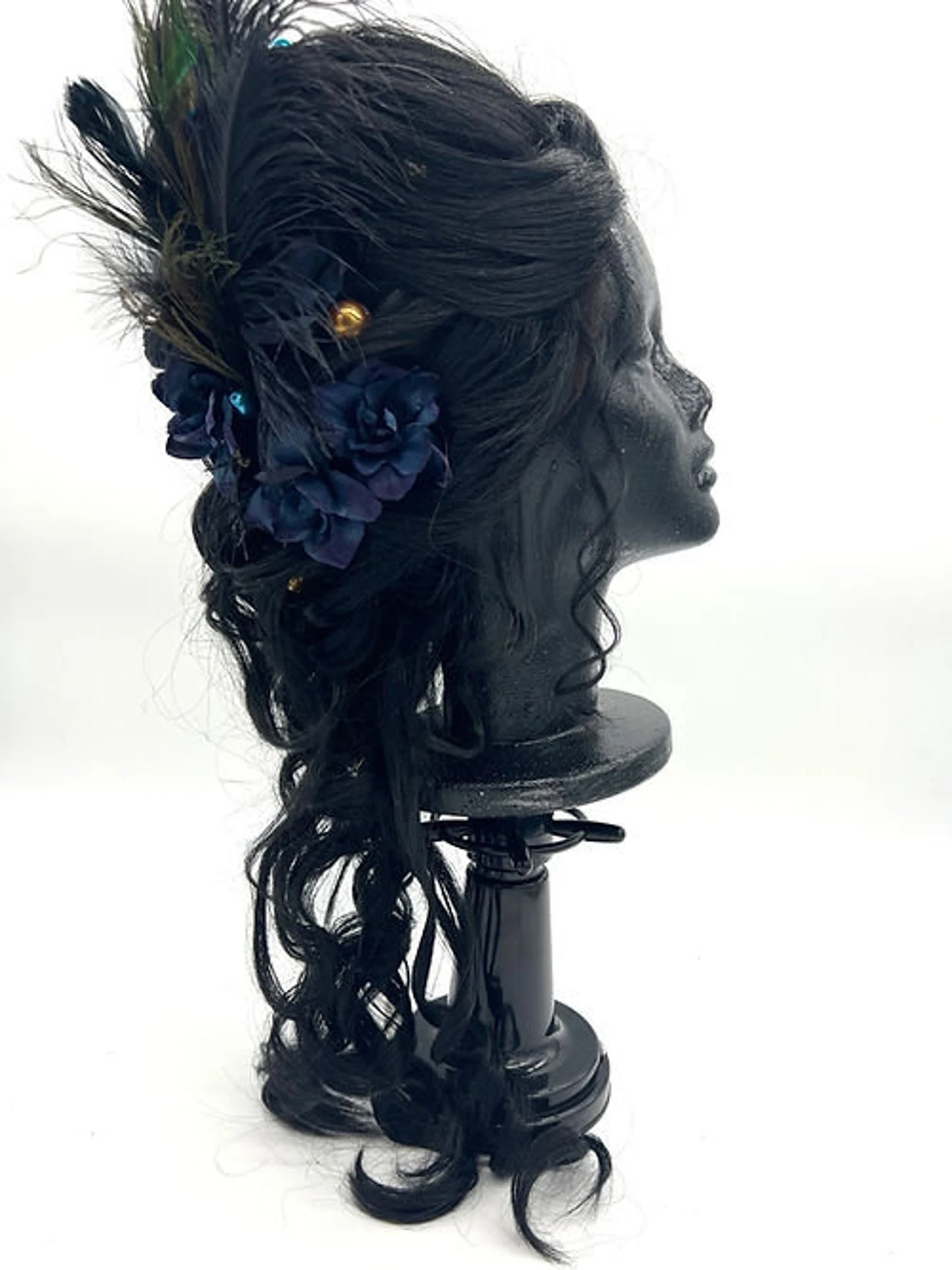 Peacock 18th century wig Synthetic/Human Hair Blend