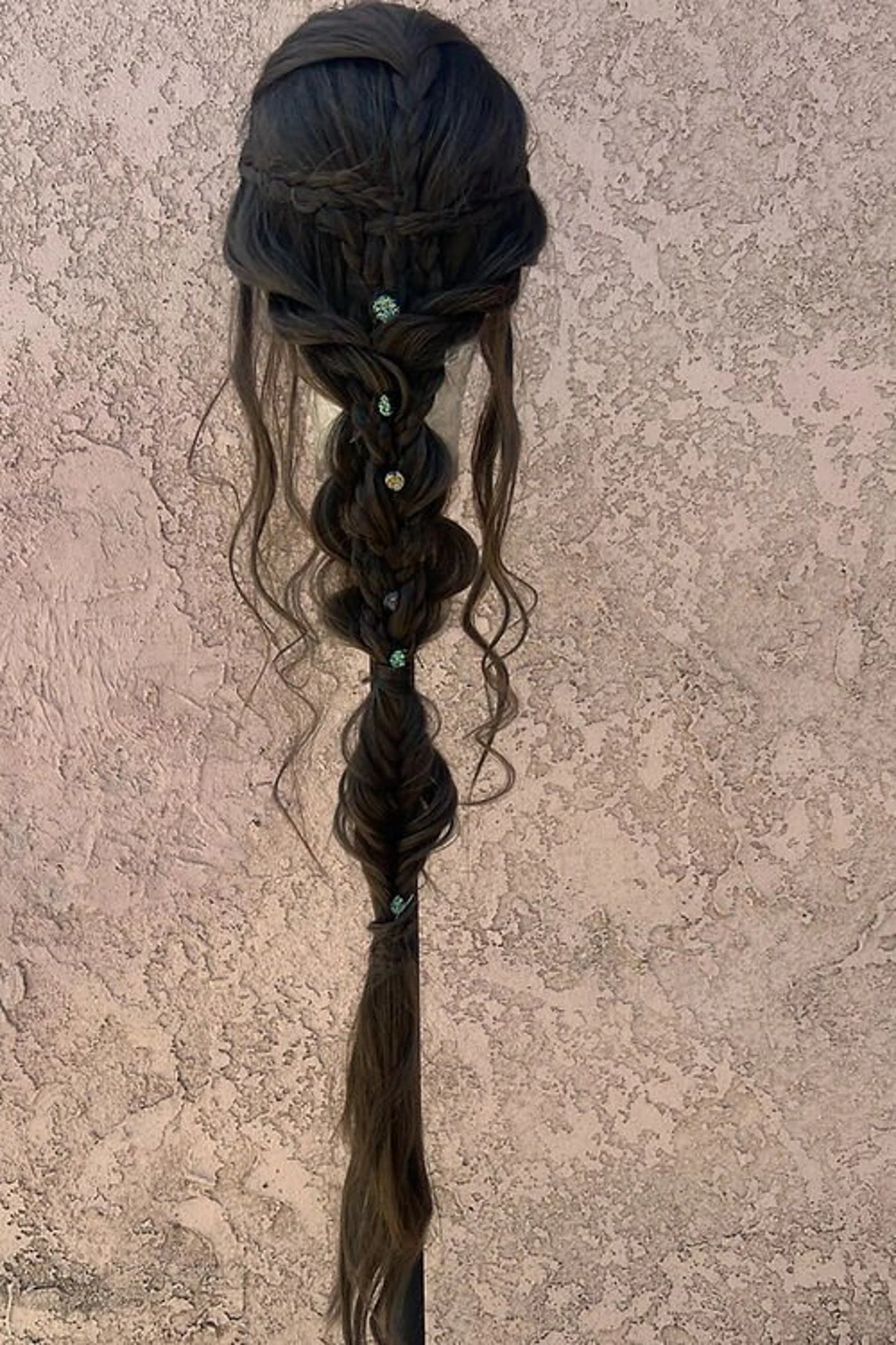 Halo - headband braided wig Human Hair