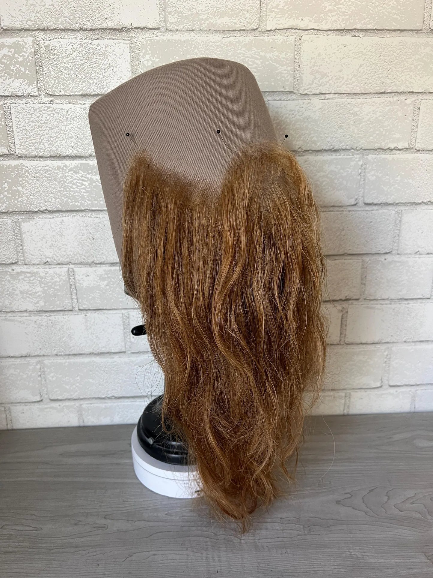 Red Human Hair Beard and mustache set (Viking, dwarf, fantasy)