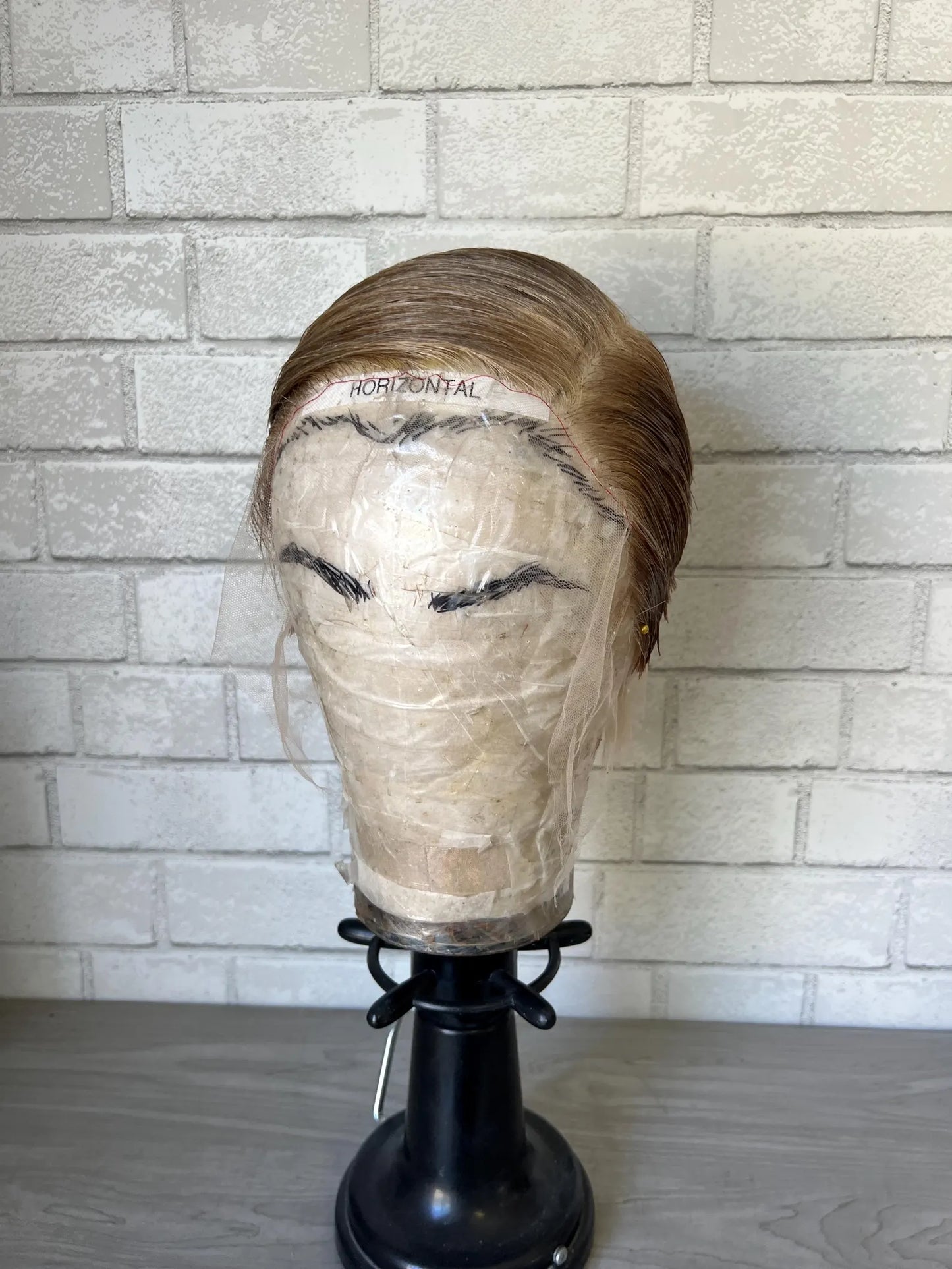 Mens Grey wig Human Hair