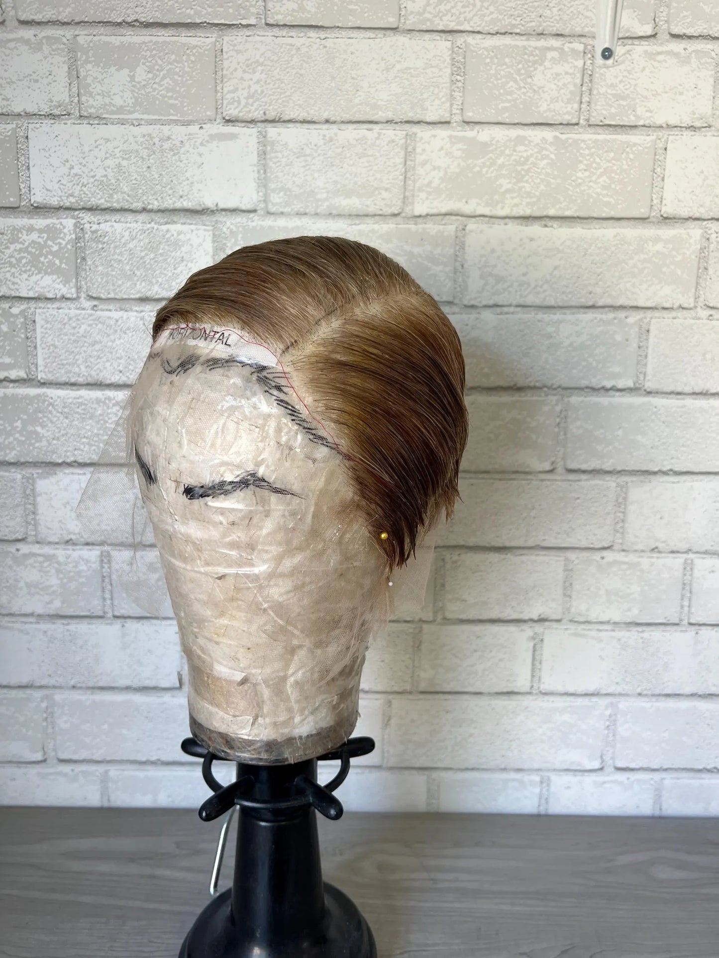 Mens Grey wig Human Hair