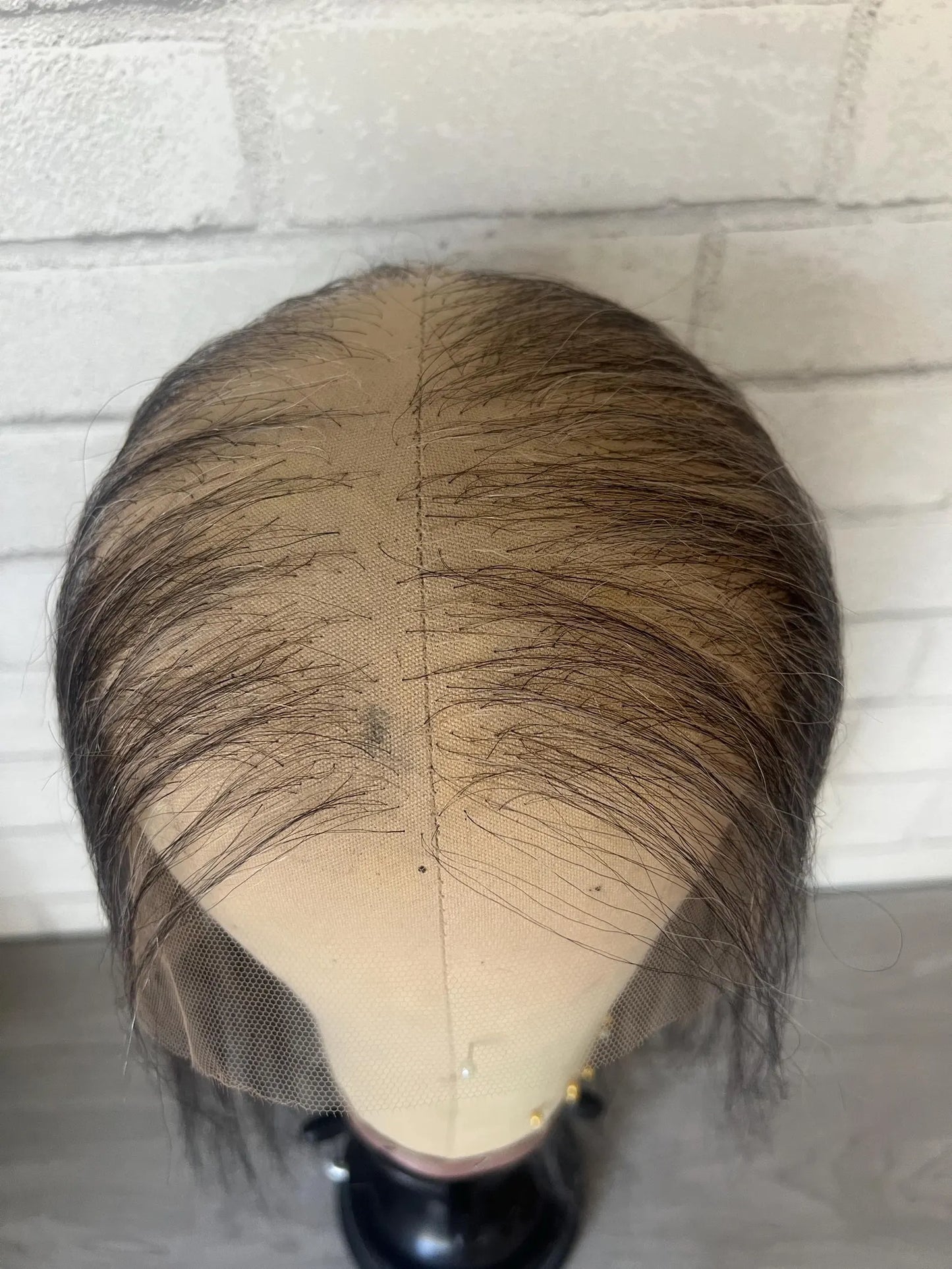 Thinning/ Balding grey Human Hair