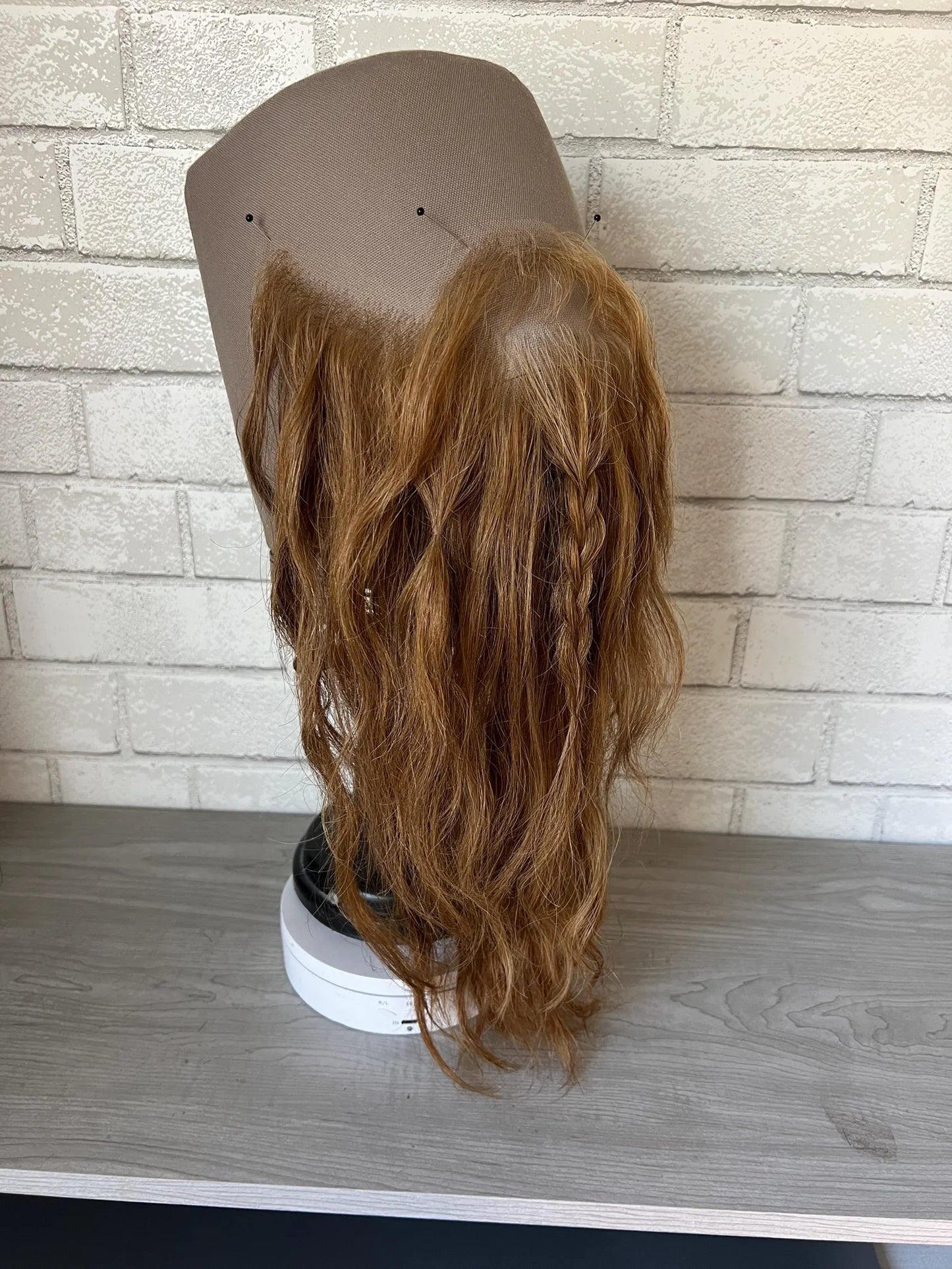 Red Human Hair Beard and mustache set (Viking, dwarf, fantasy)
