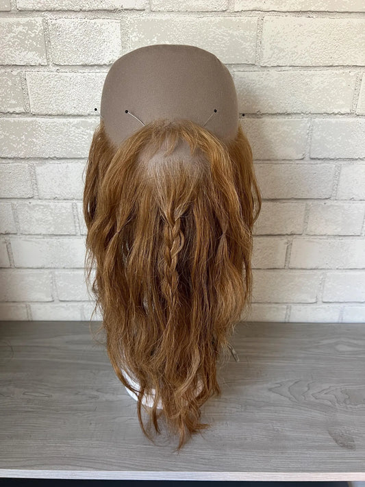 Red Human Hair Beard and mustache set (Viking, dwarf, fantasy)