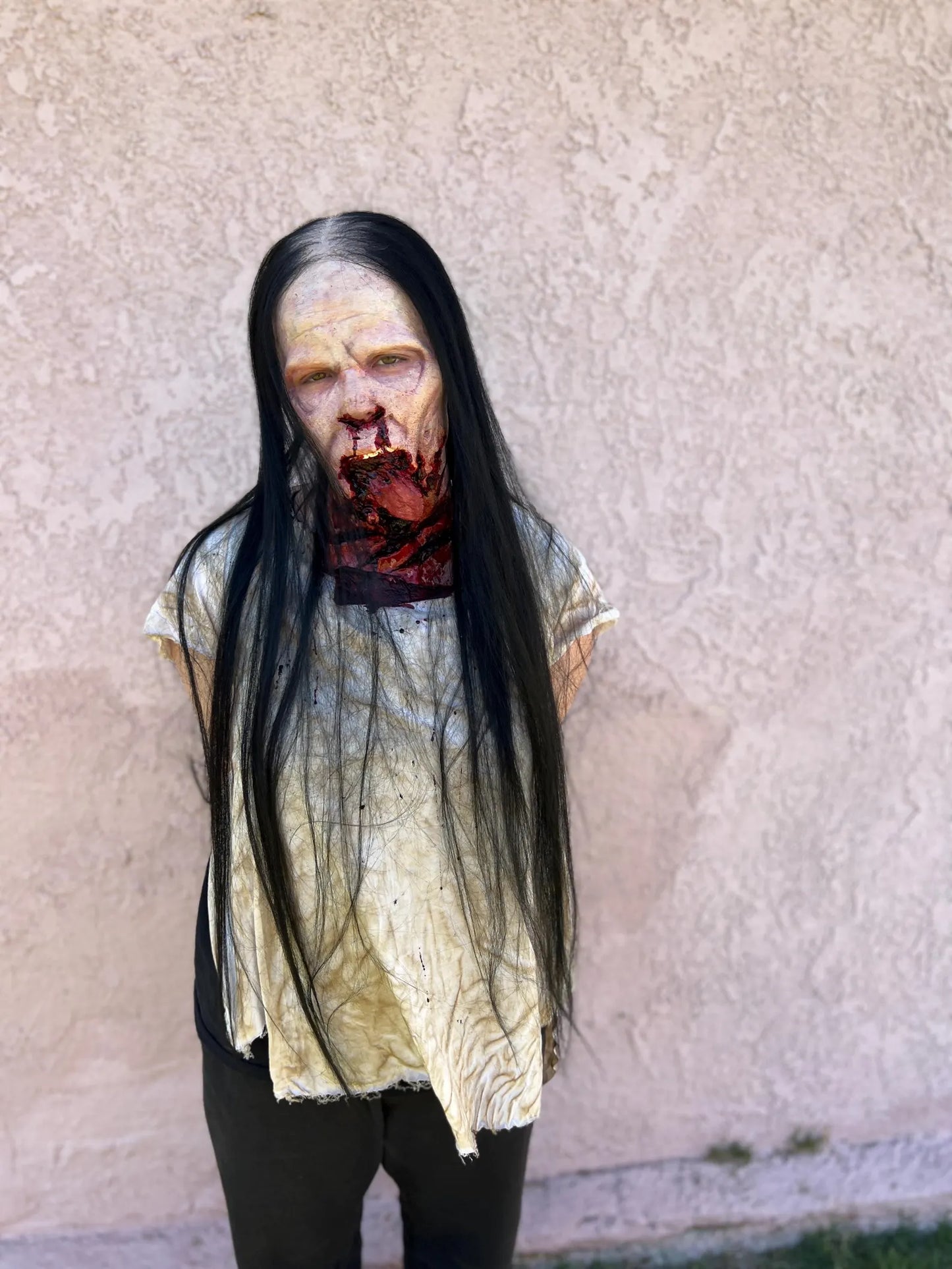 Extra long (26”) balding witch topper Human Hair