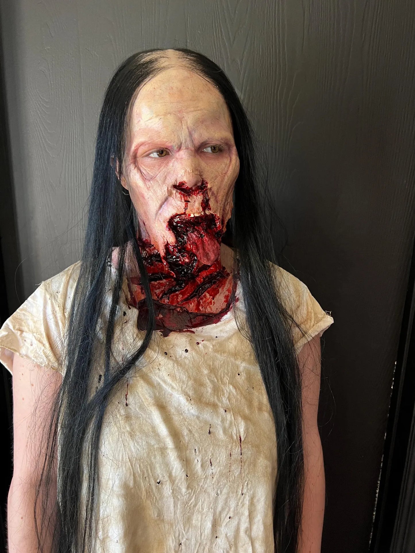 Extra long (26”) balding witch topper Human Hair