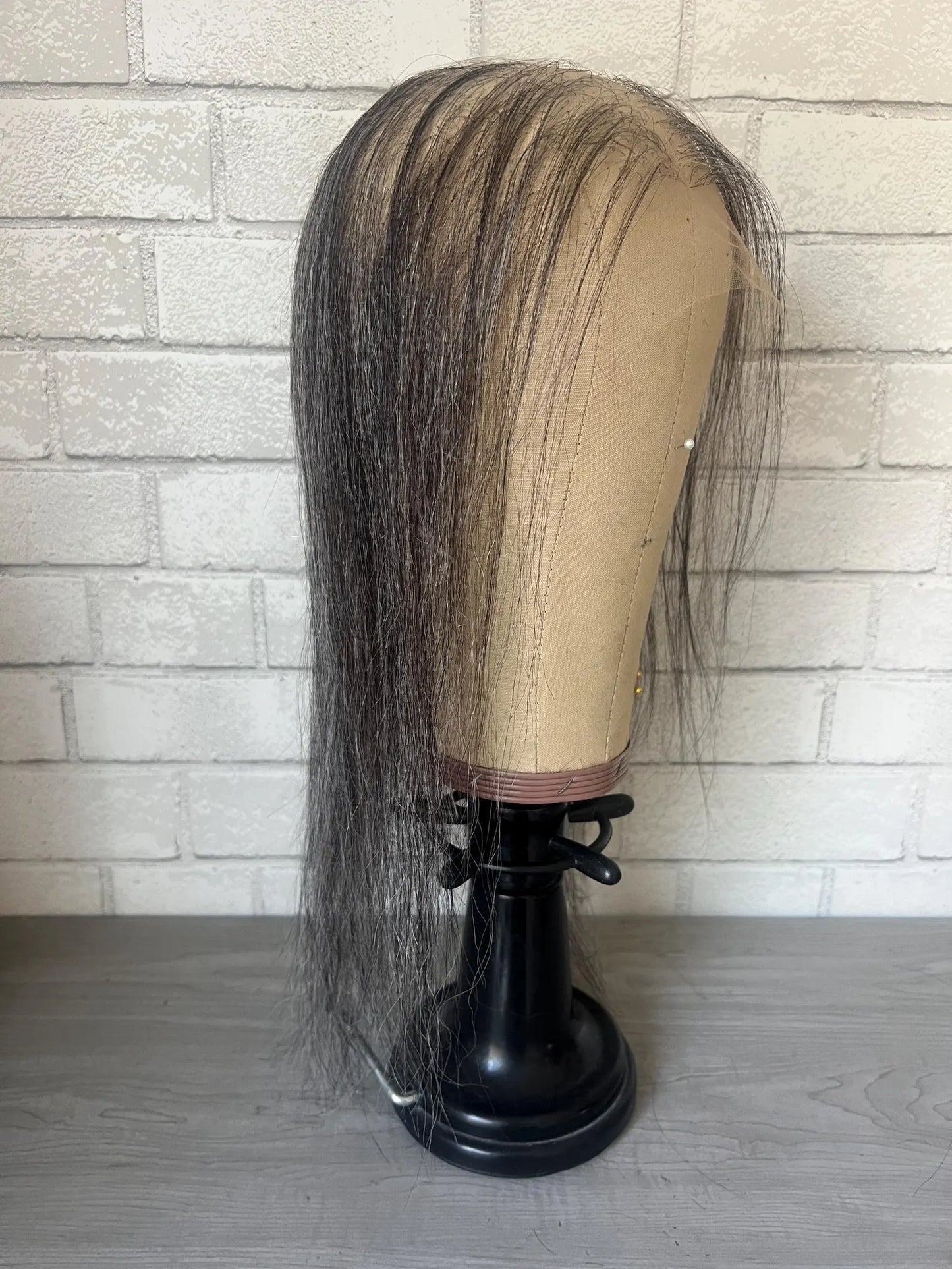 Thinning/ Balding grey Human Hair