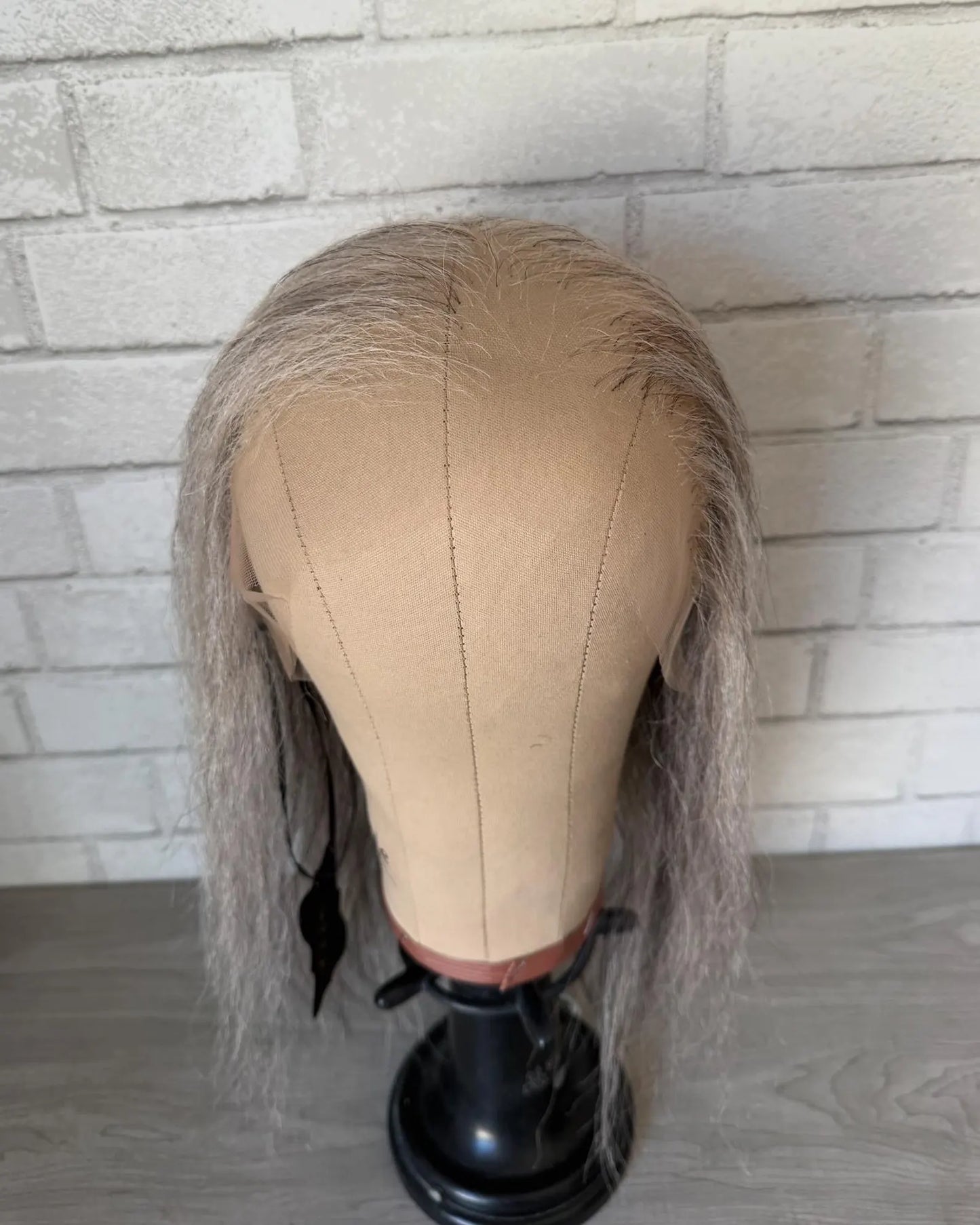 Balding grey Human Hair