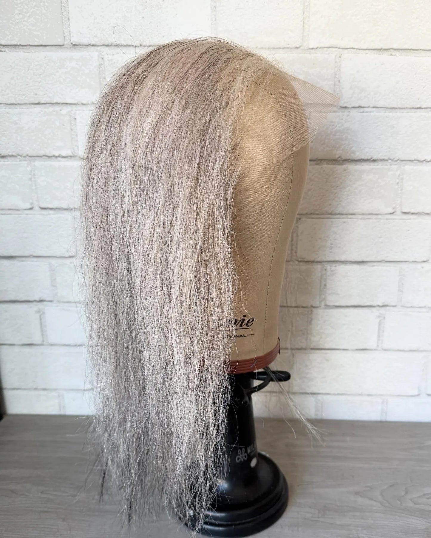 Balding grey Human Hair