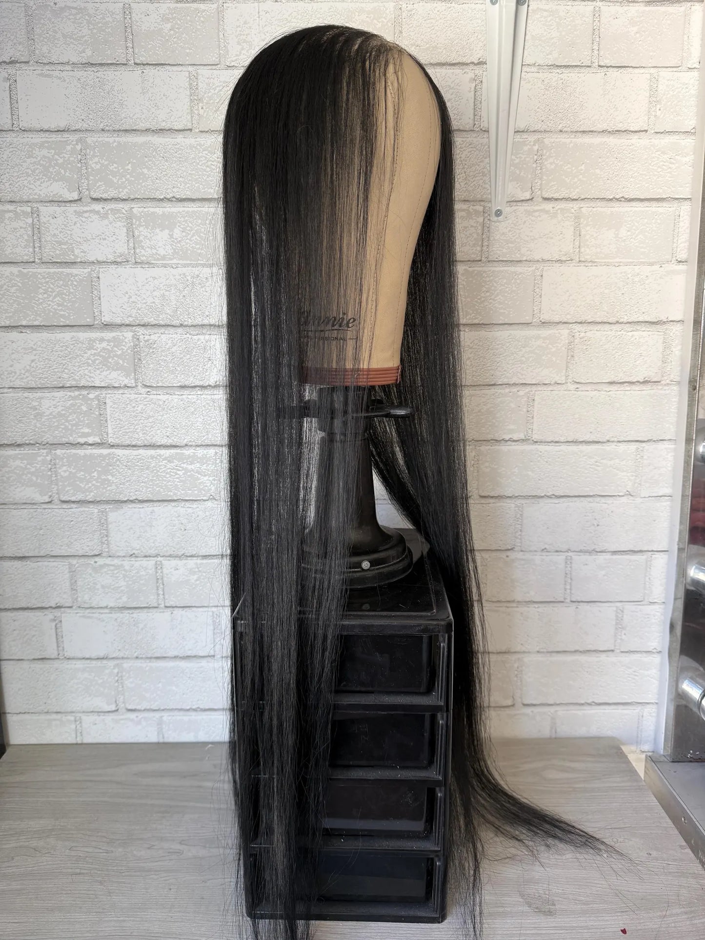Extra long (26”) balding witch topper Human Hair