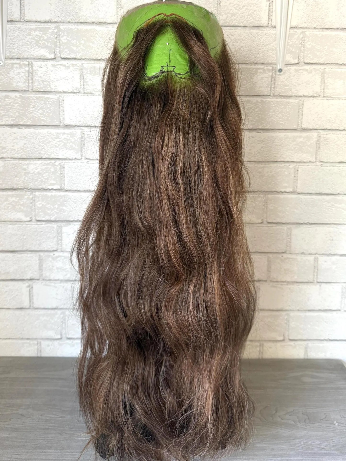 Extra Long Beard and mustache set braided or natural (Viking, dwarf, fantasy)