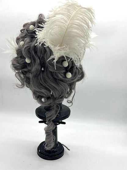 Blue grey 18th century Synthetic/Human Hair Blend (Bridgeton)
