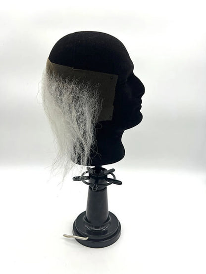 Zombie/deep receding hairline - white, semi-kinky Human Wig