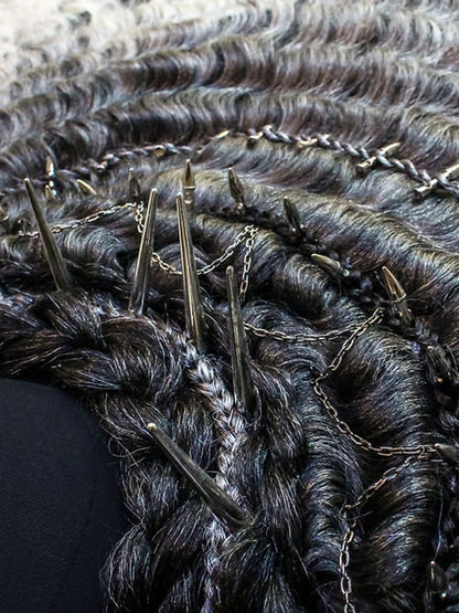 Fingerwave mohawk Human Hair