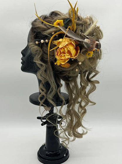 Summer updo Synthetic/Human Hair Blend