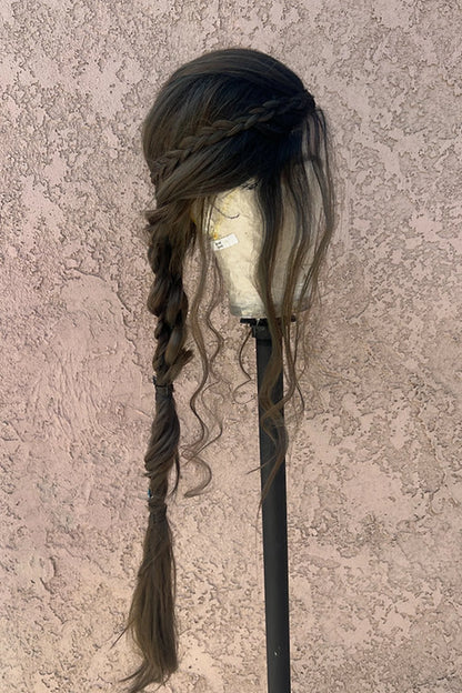 Halo - headband braided wig Human Hair