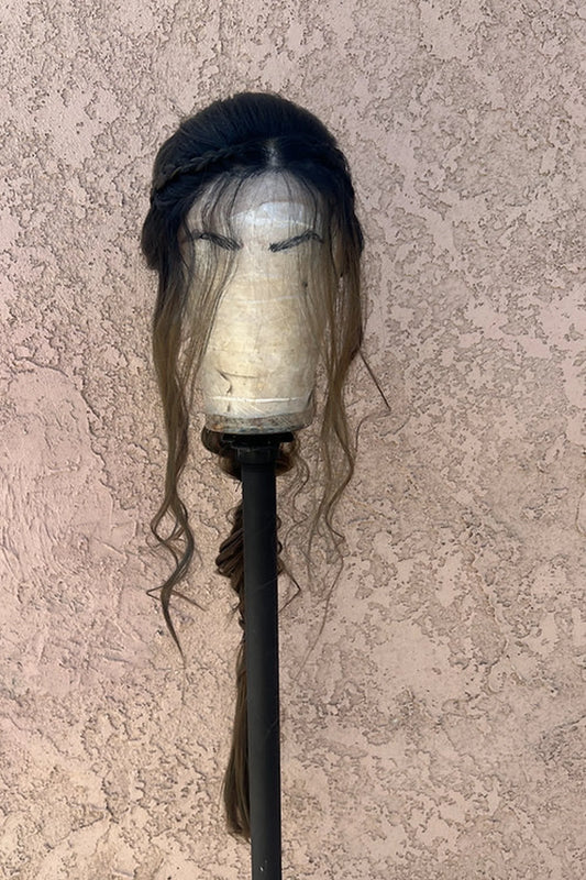 Halo - headband braided wig Human Hair