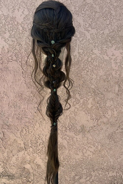 Halo - headband braided wig Human Hair