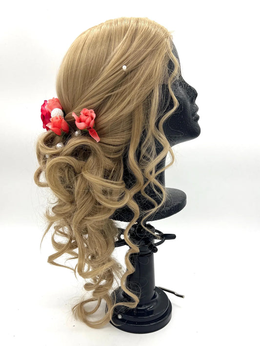Blonde spring updo 18th century