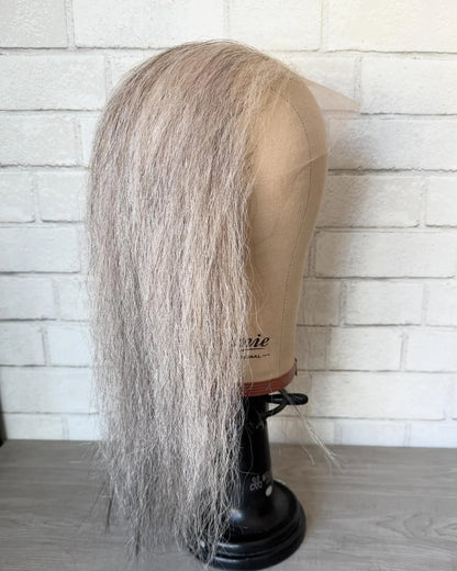 Balding grey Human Hair