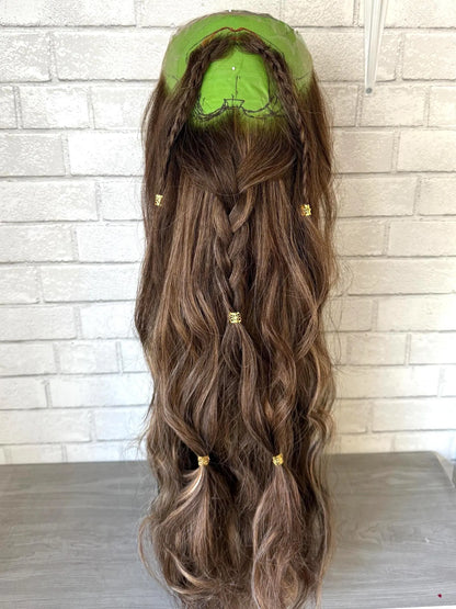Extra Long Beard and mustache set braided or natural (Viking, dwarf, fantasy)